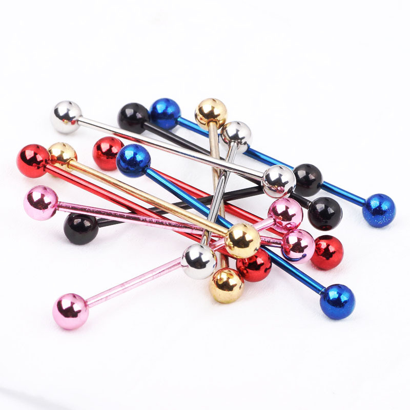 Fashion Solid Color Stainless Steel Earrings Ear Studs 1 Piece