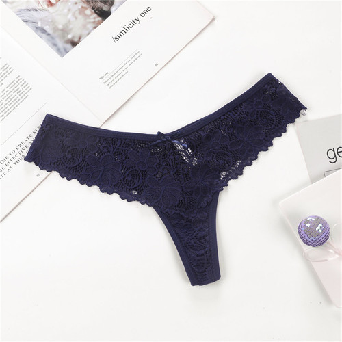 Lingerie Lace Tanga Panti for Women, Triangular Mesh for Breathability and Antibacterial Cotton Crotch, Amazon EUROS America Plus Size