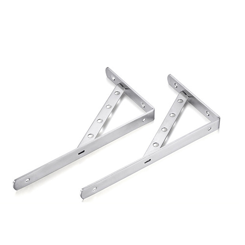 Stainless steel tripod stand, support bracket, wall-mounted shelf, hanging divider, fixed right-angle support, three-legged stand