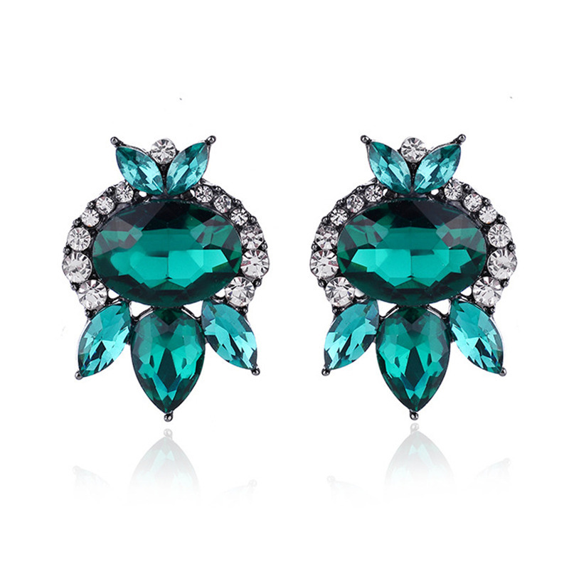 7g Weight Rhinestones Inlay Material Drop Earrings Classification 1 Pair Quantity Daily Occasion Alloy Material Geometric Pattern Women'S Gender Plating Design Retro Style 1 Pair Retro Geometric Alloy Plating Rhinestones Women's Drop Earrings 33