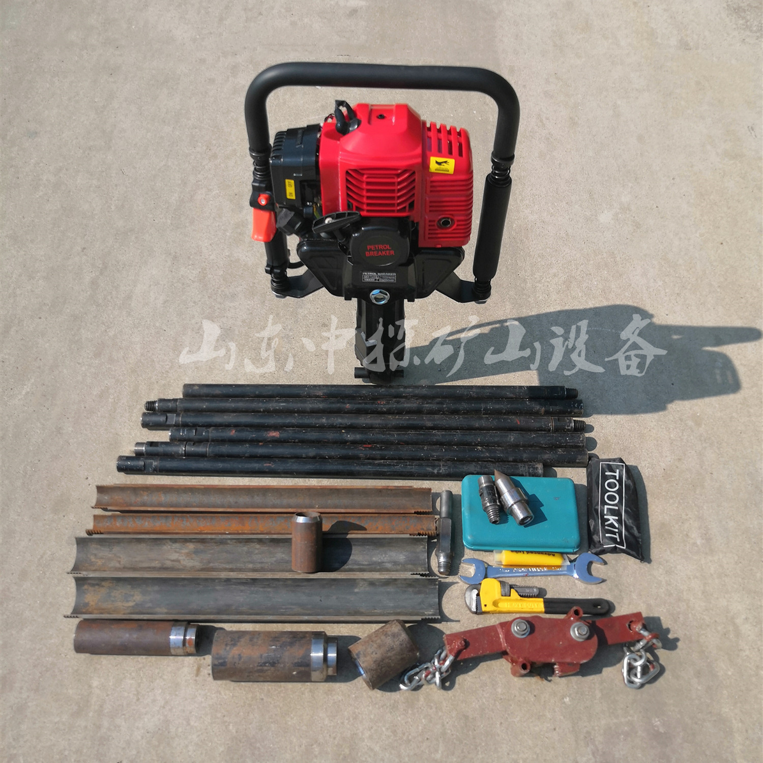 现货大卖手持便携背包钻机汽油  浅层取土取芯冲击勘探钻机