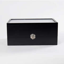 简约首饰珠宝盒 欧美时尚哑光珠宝饰品盒 丝印LOGO个性首饰盒