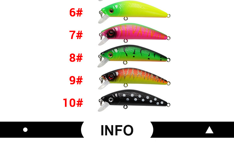 Shallow Diving Minnow Lures Sinking Minnow Baits Fresh Water Bass Swimbait Tackle Gear