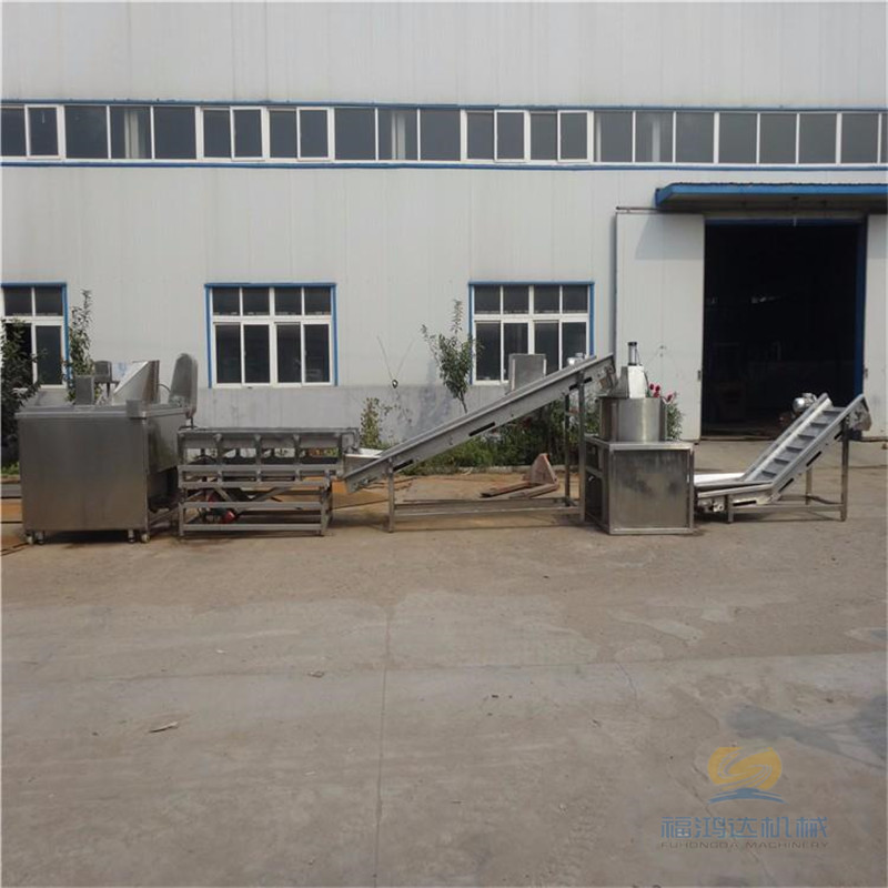 燃煤豌豆油炸机 全自动酒鬼花生油炸锅 自动搅拌坚果油炸机