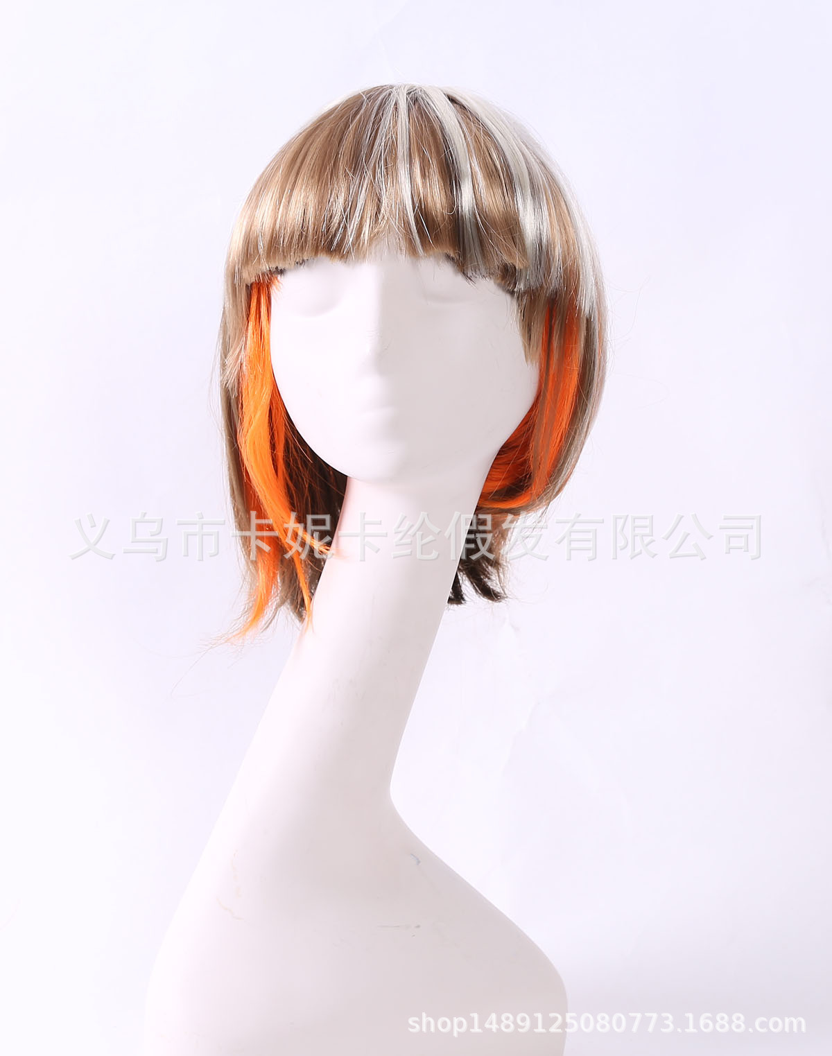 Bob estudiantes de cabello corto europeo y americano nuevo estilo de moda de color