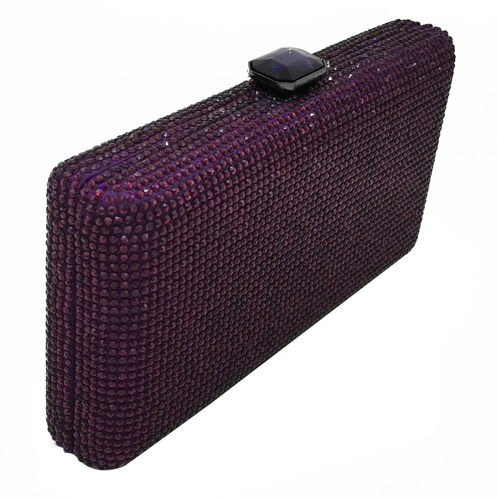 Bolso De Mano Retro Con Diamantes En Color Liso display picture 11