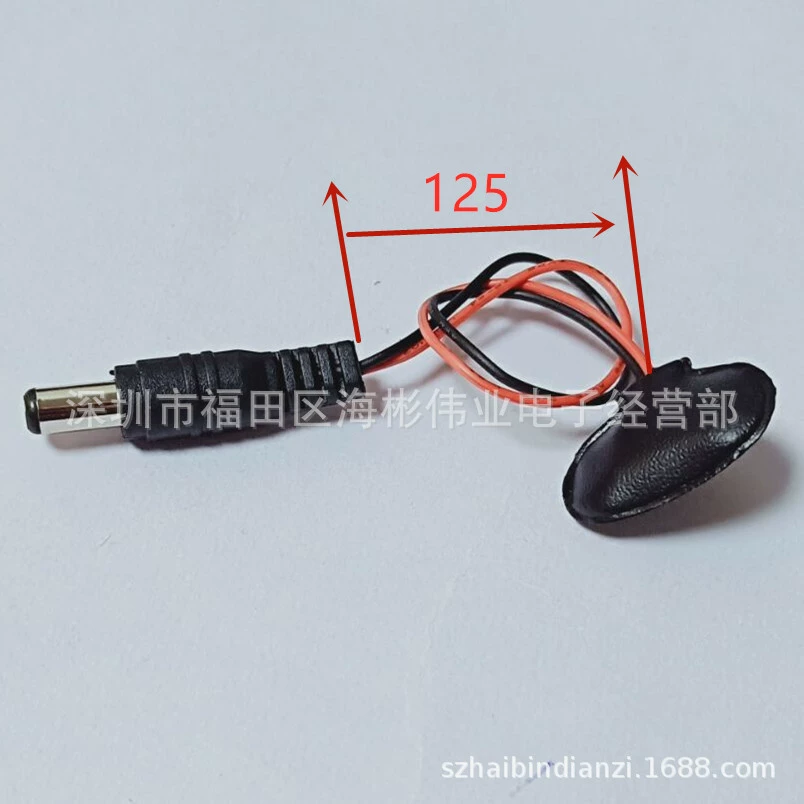 Кнопка крепления батареи 9V, головная батарея 9VDC, зажим 9V