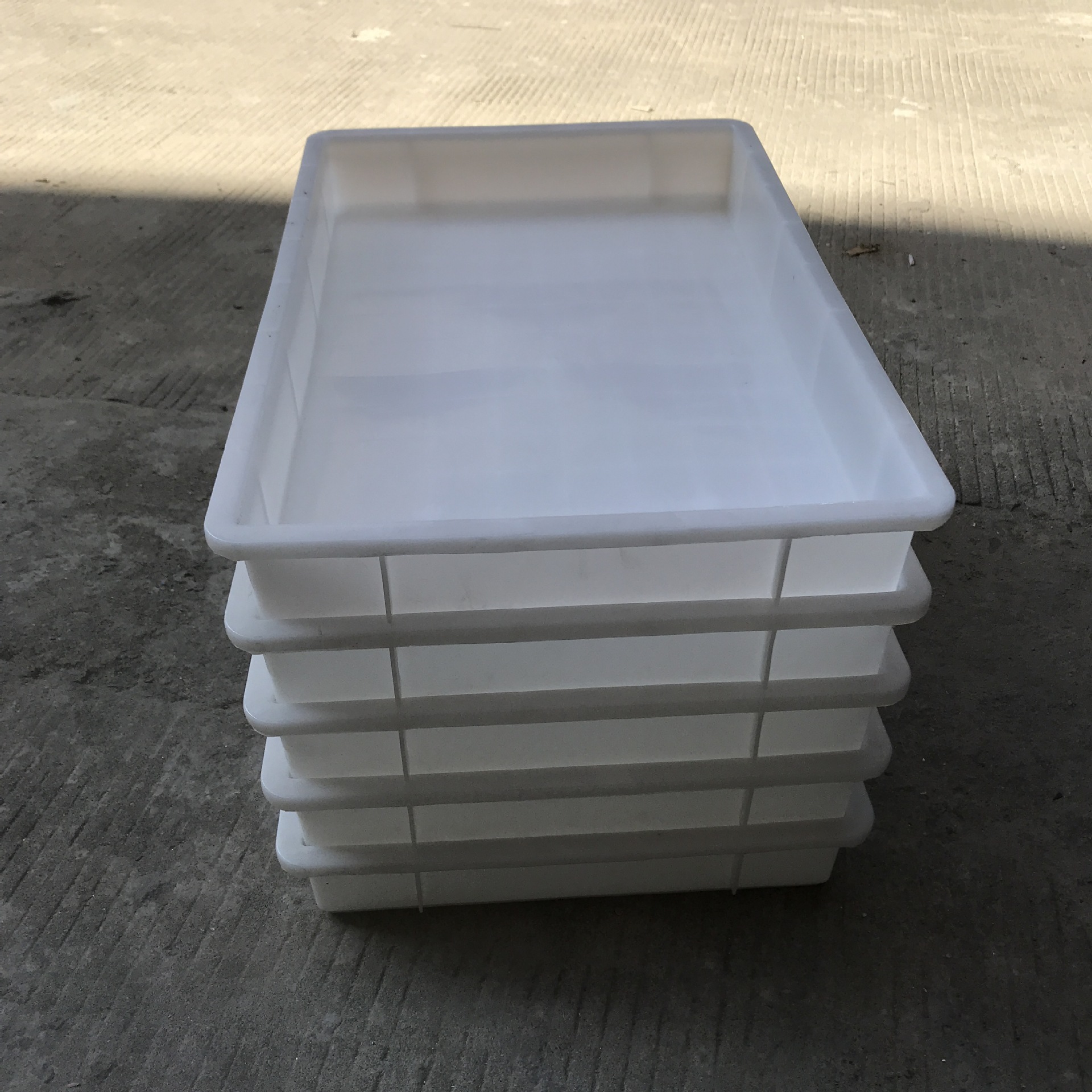 厂家供应工具盆物料盆370*250*65塑料方盘长方形浅盘零件收纳盆