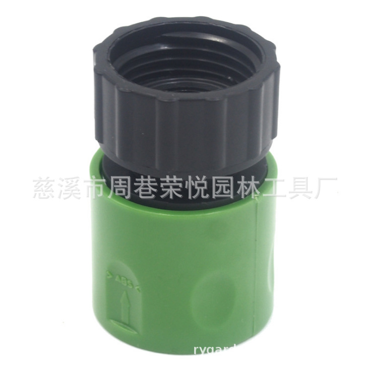 Plástico 3/4 rosca interna conector rápido tornillo exterior 6 puntos conector rápido grifo conector de conversión universal