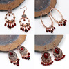 Accessory, retro metal fashionable earrings pomegranate