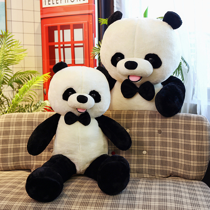 Al por mayor bebé Panda muñeca abrazo oso de peluche almohada de juguete muñeca grande máquina de agarre muñeca personalizada regalo de vacaciones