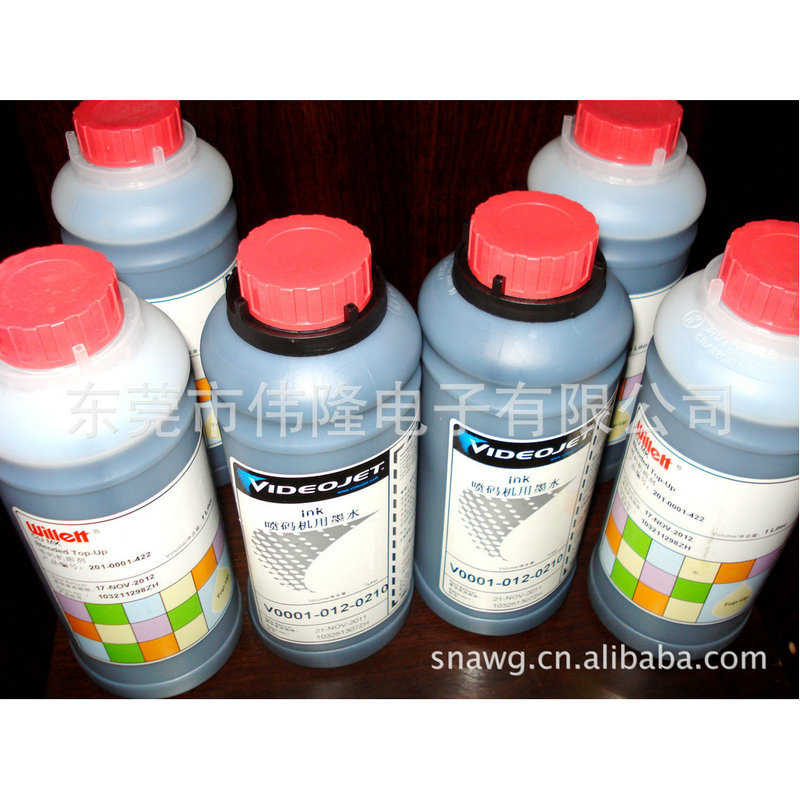 厂家供应威利黑色油墨 喷码机专用溶剂 打码机清洗剂