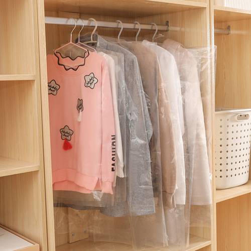 Clothes dust cover, coat, suit dust bag, clothing disposable hanging bag, transparent plastic dust cover, hanging coat cover