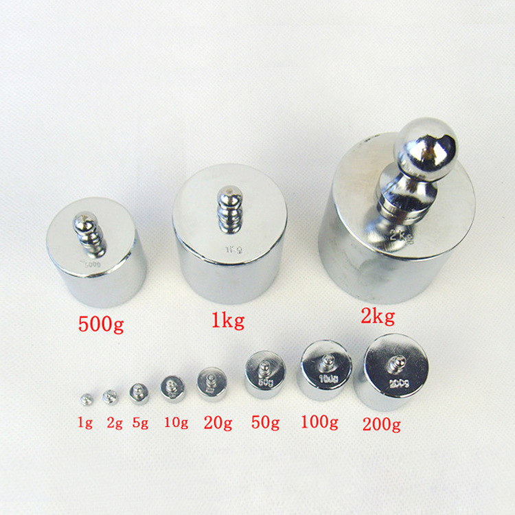 厂家批发M2分体式钢镀铬砝码1g50g100g5kg20kg天平砝码校正砝码