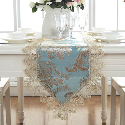 European style table Lace Fabric art American style Woven fashion tea table Rectangular Simplicity Sharp TV cabinet Gabion