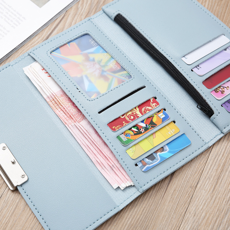 Korean Multi-card Metal Buckle Clutch Wholesale display picture 23