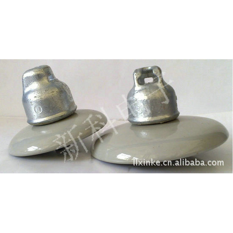 厂家供应电站电工悬瓶绝缘子 防污耐污瓷绝缘子双伞双片