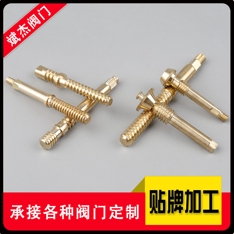 非标阀门配件批发  供应闸阀丝杆 铜铁接头制作 厂家直供