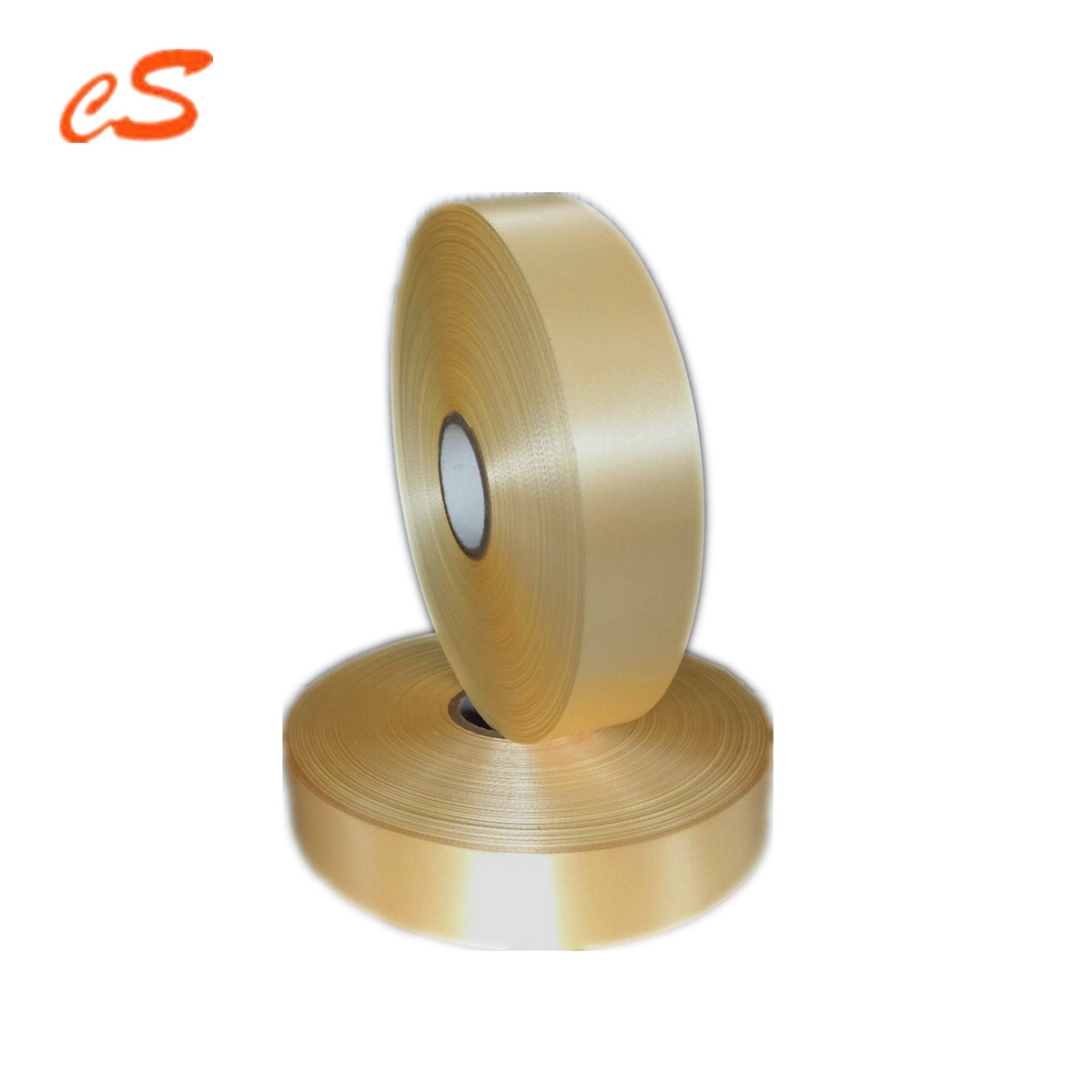 米黄涤纶丝带色丁带包装 水洗标洗水唛 无纺布织带