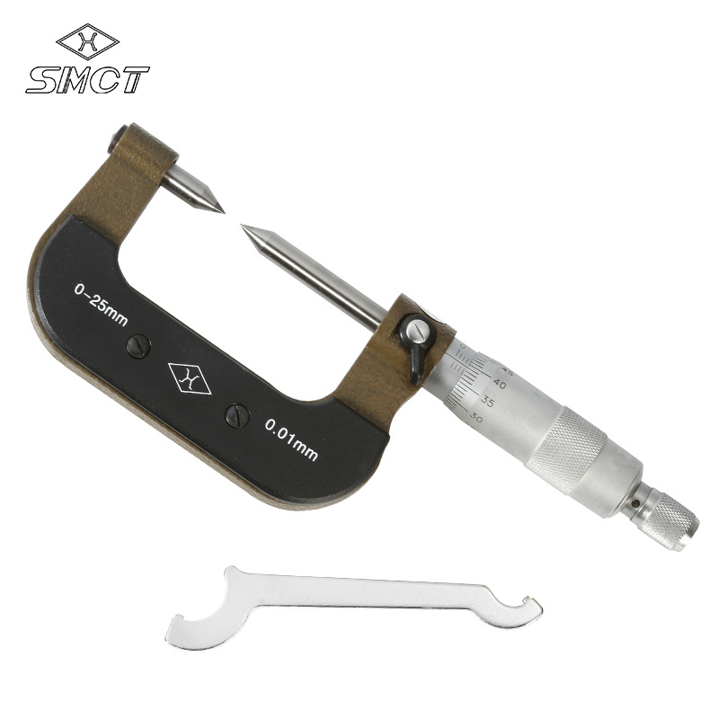 上量 双尖头外径千分尺0-25mm 测量外径尖头量具千分尺上海