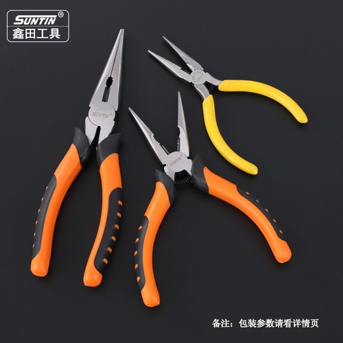 Xintian pliers 6-inch pointed nose pliers 8-inch nickel-plated polished manual pliers oblique nose pliers multifunctional needle-nose pliers