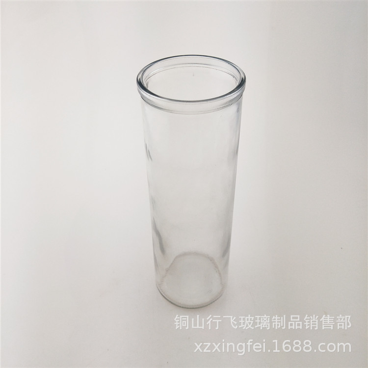 7*21cm专用蜡烛罐教堂供奉拜佛蜡烛宗教玻璃杯柱蜡照明婚庆