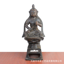 宇卓铜器纯铜佛像黄铜佛像方座佛像 密宗仿老做旧工艺品摆件