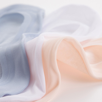 20 summer Shallow mouth invisible Socks Double ring silica gel non-slip Lace Borneol Low Silk stockings Cotton socks