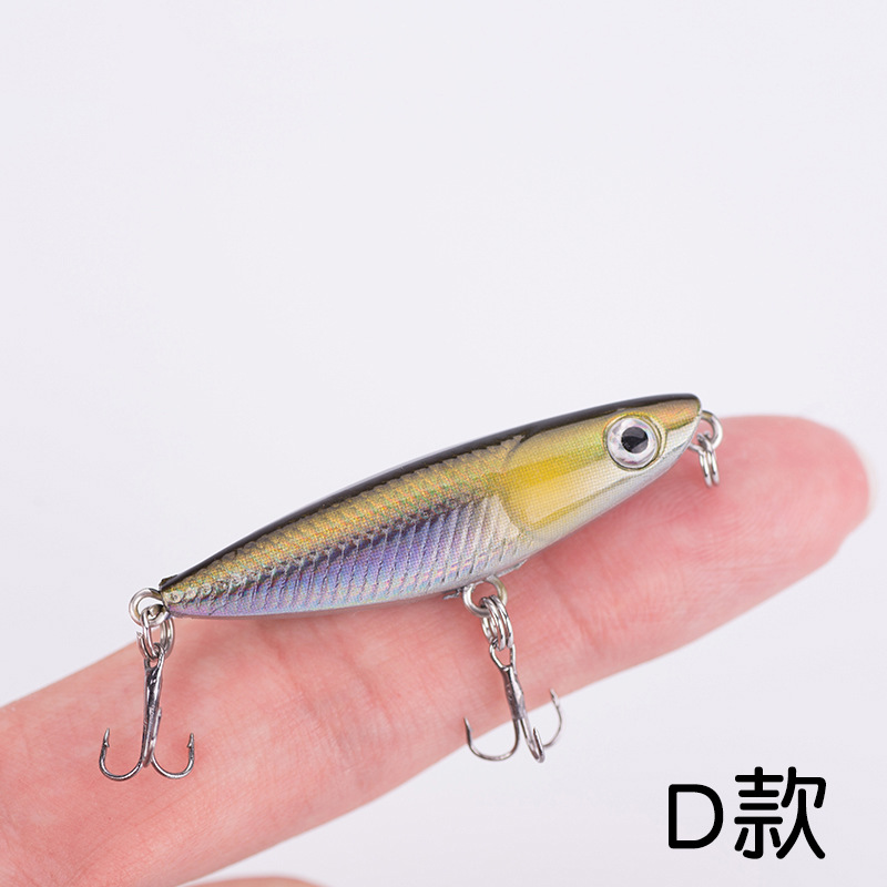 12 Colors Sinking Minnow Fishing Lures Hard Plastic Minnow Baits Bass Trout Fresh Water Fishing Lure