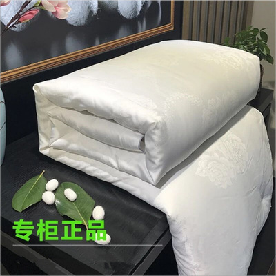60S全棉贡缎提花蚕丝被芯空调夏凉被纯棉秋冬被子母被礼品被批发|ms