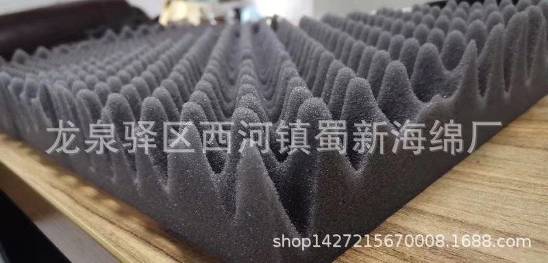 厂家直销细高峰波浪状海绵泡沫/阻燃吸音波浪海绵泡沫