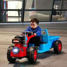 貝多奇兒童迷你東方紅手扶拖拉機電動汽車可坐充電男女寶寶玩具車