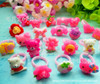 Children's ring, cute cartoon plastic resin, wholesale