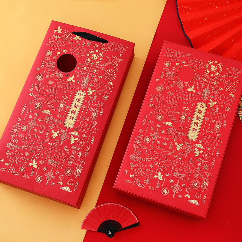 2019年新款新年猪年春联大礼盒过年送礼礼品日历对联礼包可定制