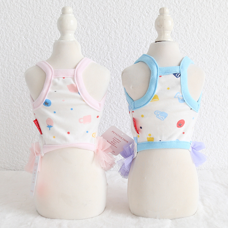 吊带小网纱背心