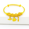 Fashion Vietnam Gold Jewelry Women's Copper Gold Bracelet Fantasy Catcher Dream Network imitation gold DIY bracelet source direct sales