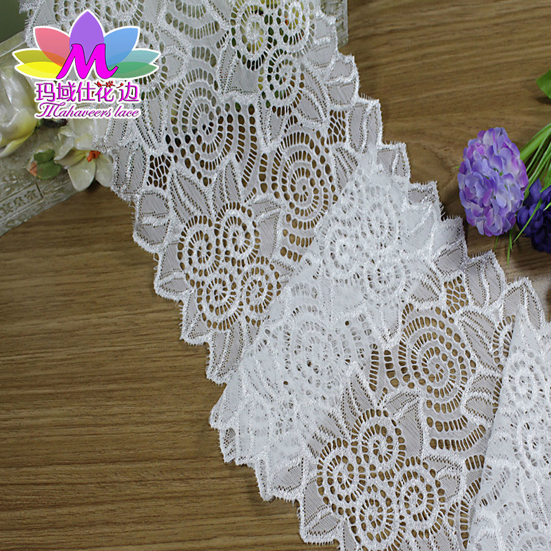 Manufacturers directly offer the sun flower lace elastic lace