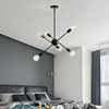 Creative minimalistic line ceiling lamp for living room for bedroom, Amazon, American style