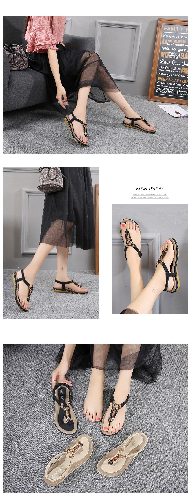 Cross-border supply 2025 new style sandal for women, thick-soled cake, large-sized women's sandal, fashionable Roman style, 36-43 undefined