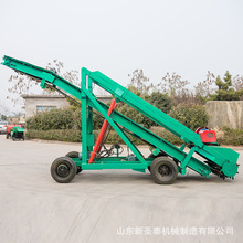 养殖用自动装草机视频 液压升降青贮取料机 行走式青储窖取料机