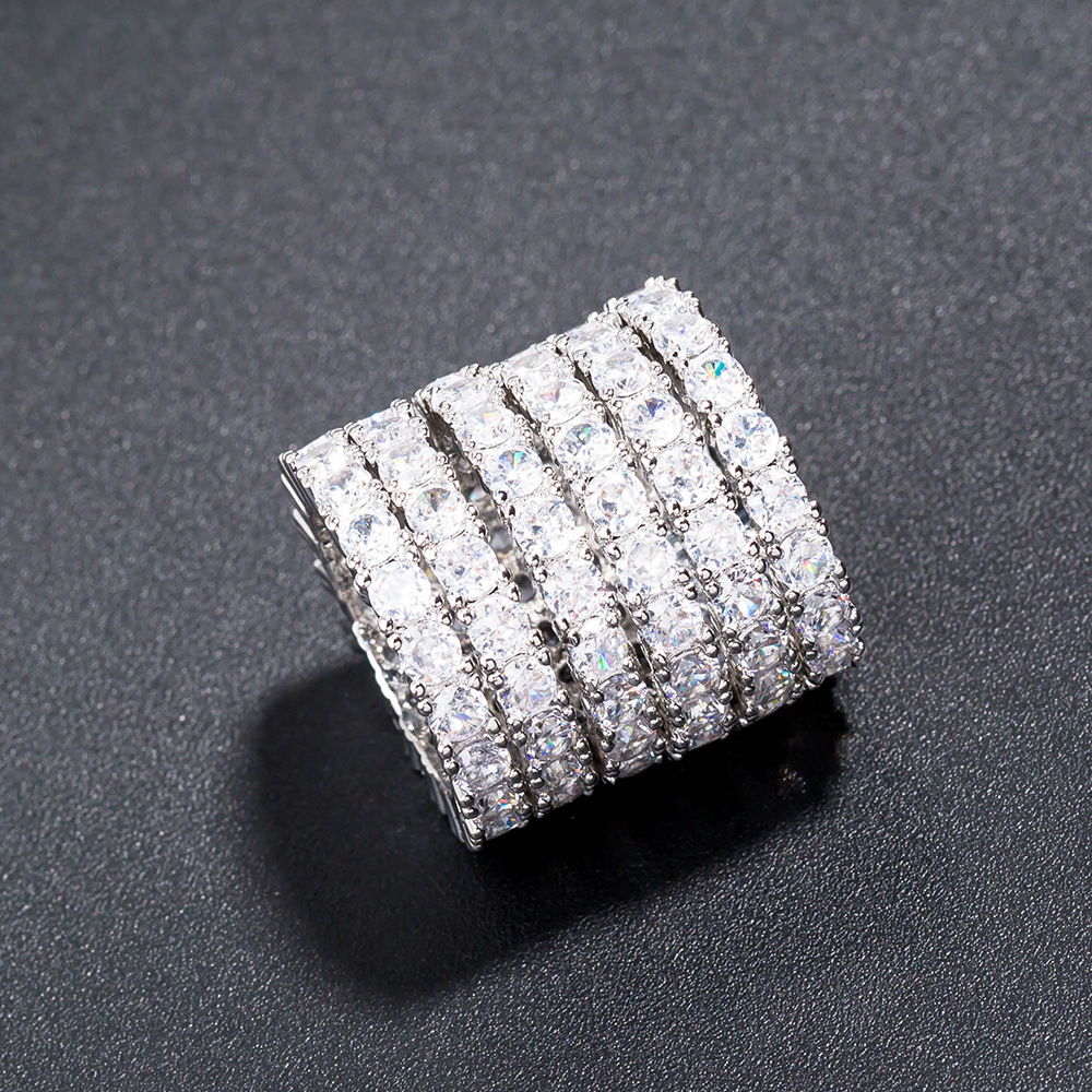 Popular New  Diamond Fashion All-match Ring Wholesale Nihaojewelry display picture 7