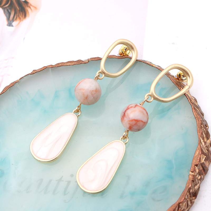 Retro matte earrings