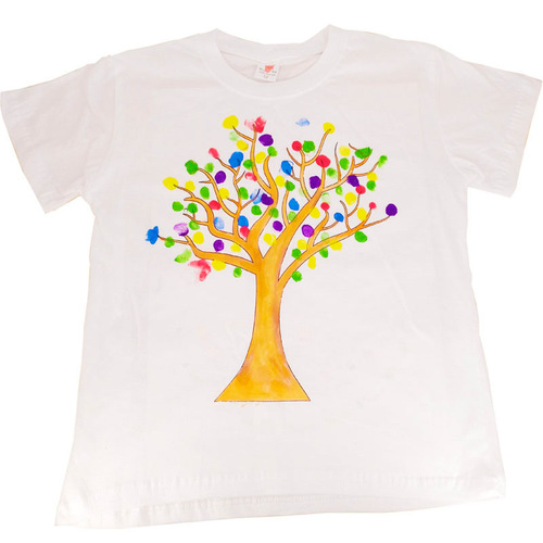Children's painting pure cotton T-shirt Spring Festival gift tie-dye painting kindergarten activity handmade diy art materials