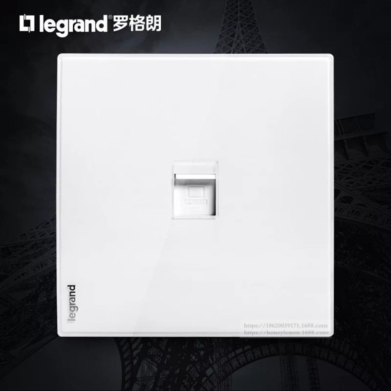 Legrand罗格朗  逸远系列 一位电脑插(六类)-素月白K9/C601