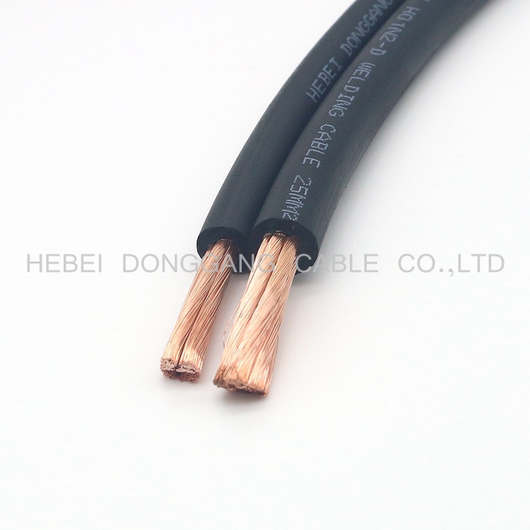 工厂直销200A焊接电缆 电焊线 电焊机专用铜芯电缆 25柔软焊把线