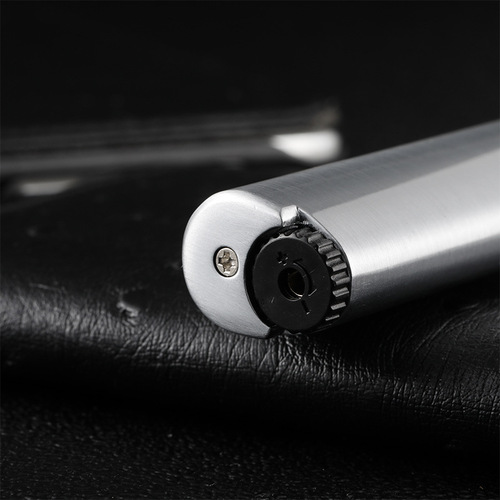 AM7204 long brushed straight lighter creative personality portable inflatable pipe cigar