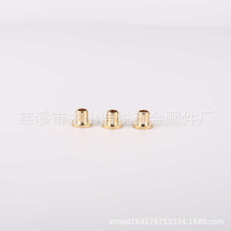 厂家直销翻边铜套 空心柳钉 小铜套 专业铜件定制加工