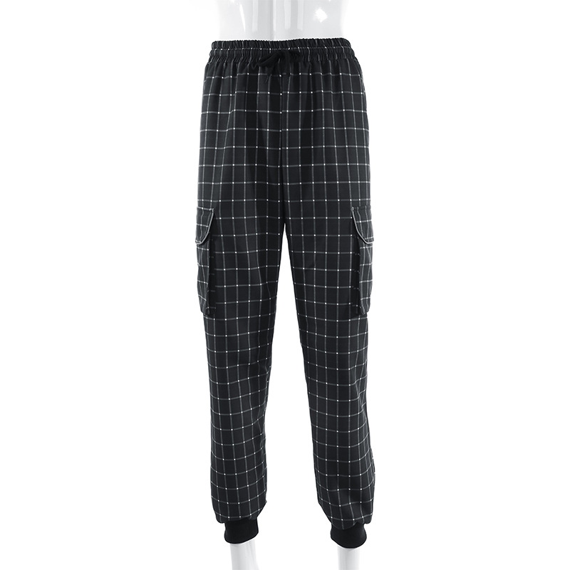 Black and White Plaid Pants