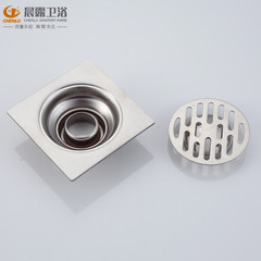 Chenlu Stainless Steel Floor Drain Anti-Clog High Flow 10*10 Bathroom Balcony Floor Drain 8055 Line Single Use
