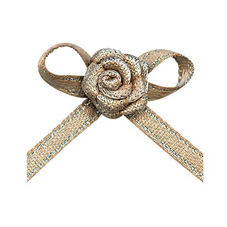 Yao Ming en stock al por mayor pequeño arco cinta de poliéster mano anudada pastel bandera cinta de satén arco